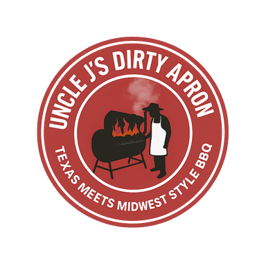 Uncle J's Dirty Apron BBQ Logo